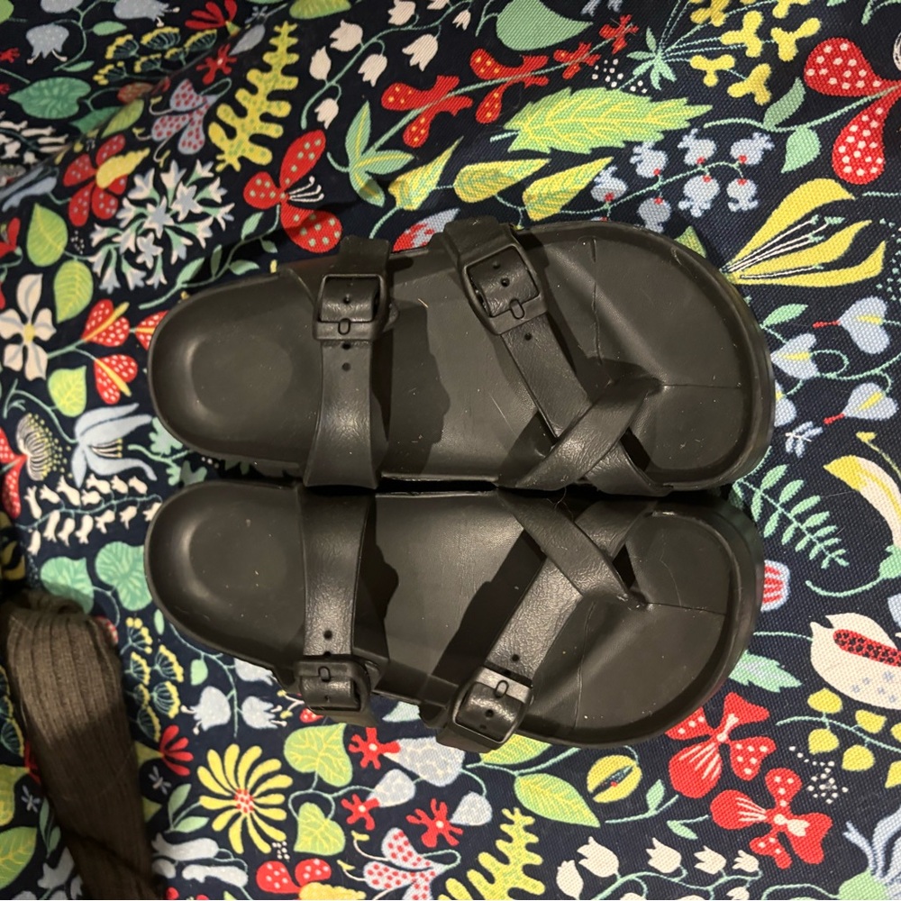 Black Strappy Sandals
